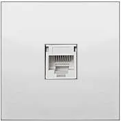 Ecoplast Накладка с суппортом розетки компьютерной и телефонной на 1 вход (белый) БЕЗ разъема LK60 Экопласт 866104-0