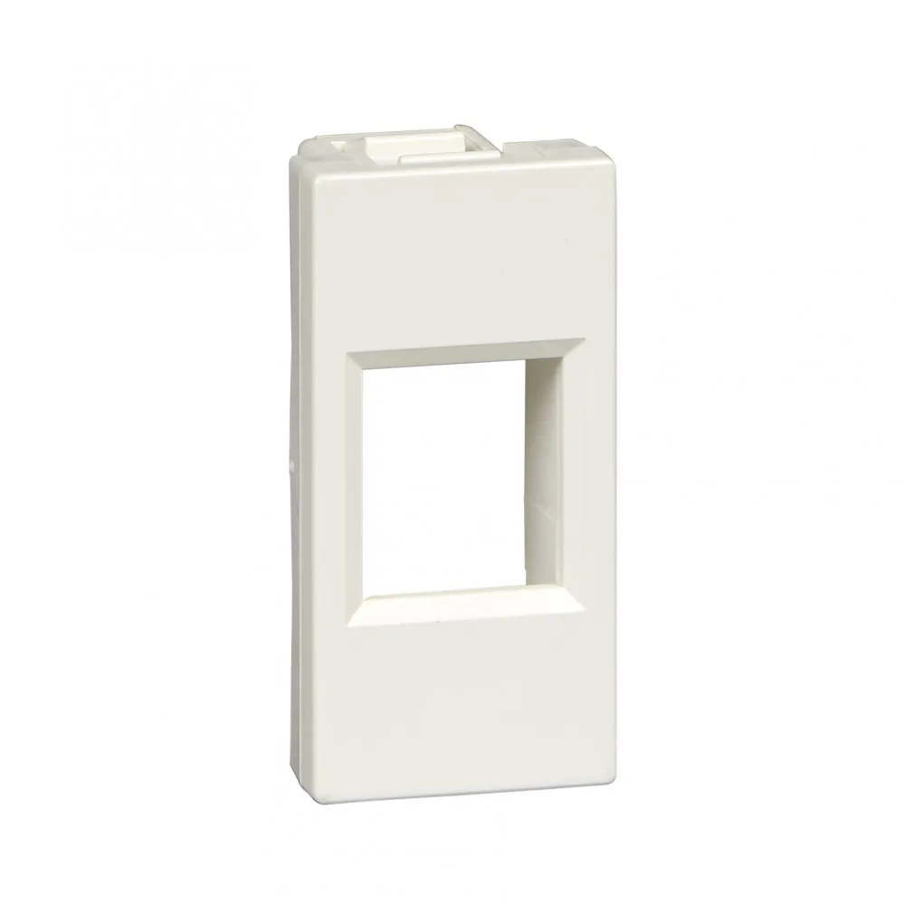 Лицевая плата W45 1мод 1xKeystone RAL9010 SE (Schneider) RIN-145-BE