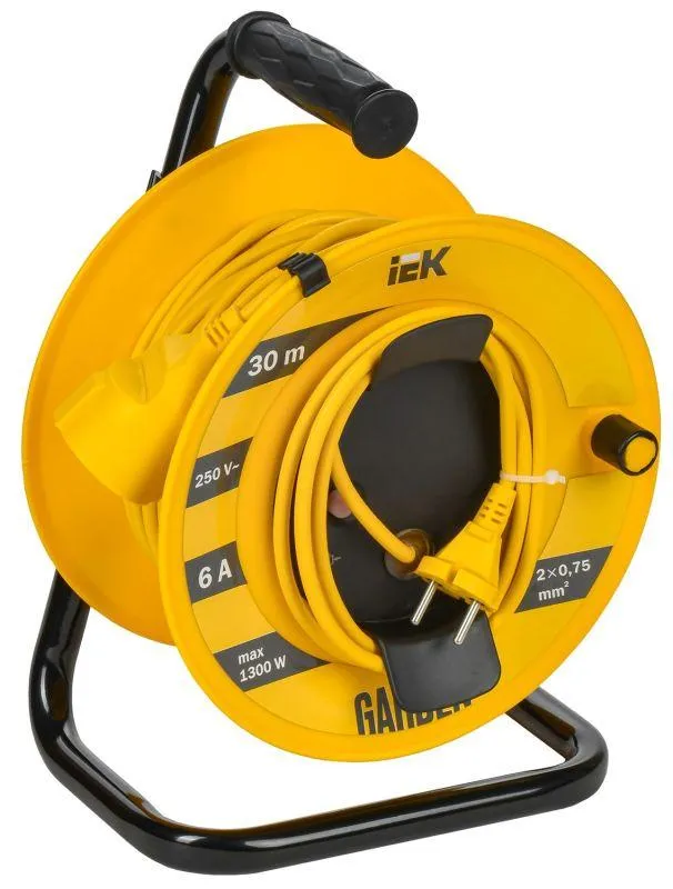 GARDEN Катушка УК30 1 место 2P 2х0,75мм2 30м IEK IEK GD-KP40-06-01-30