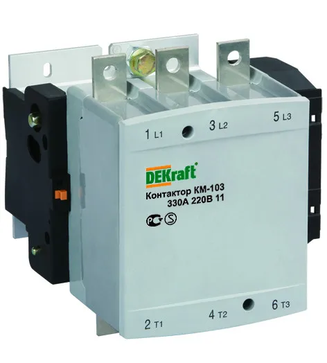 Контактор КМ-103, 400А, 400В, AC3 SE (Dekraft) 22163DEK