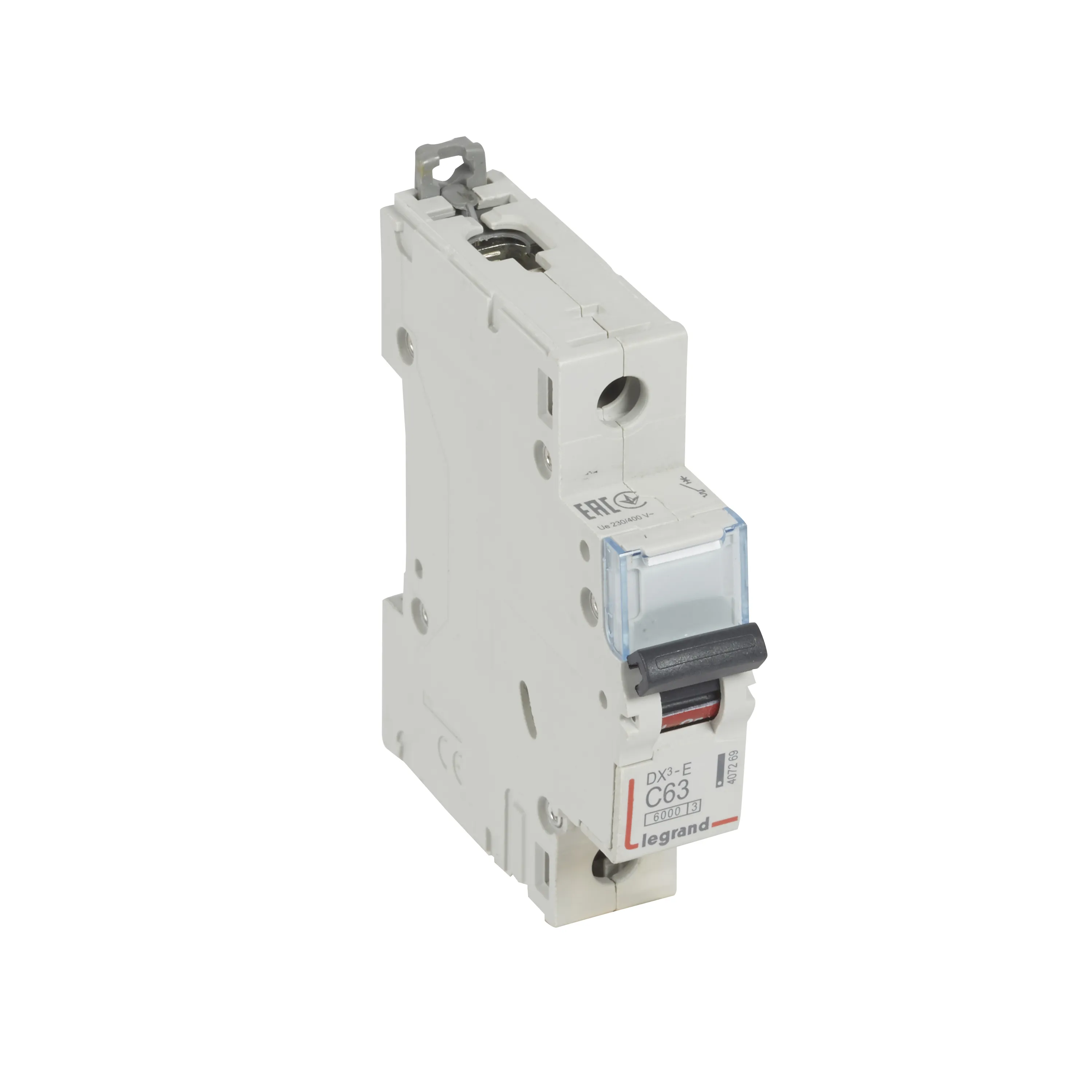 Выключатель автоматический однополюсный 63а c dx3-e 6ка LEGRAND/DACCORD 407269