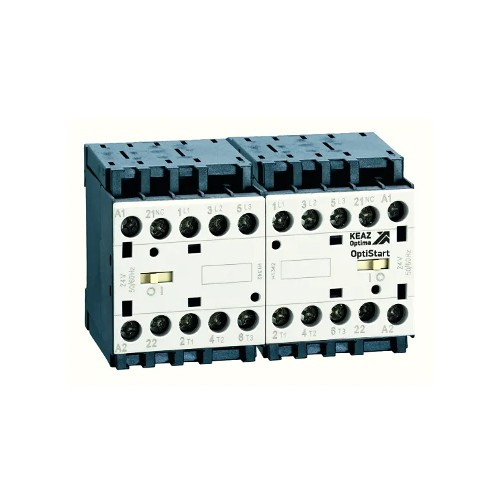 Мини-контактор реверсивный OptiStart K-MCP-09-30-01-D048-P с подкл. силовой цепи, с выводами под пайку КЭАЗ Optima (от-ка) 335761