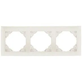 Efapel 90930 TGE 3-х местная рамка, лёд Efapel 90930 TGE