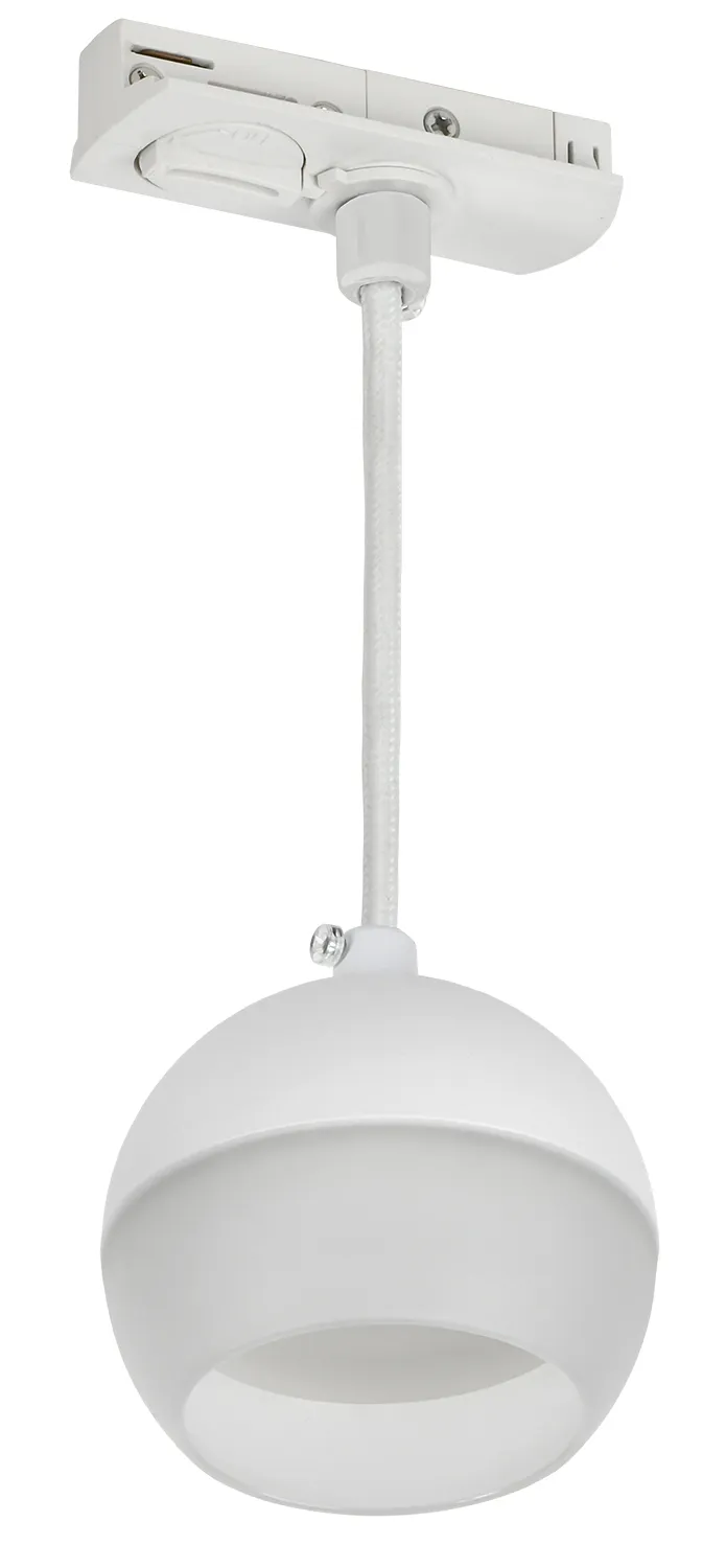 LIGHTING Светильник 4119 декоративный трековый подвесной под лампу GX53 белый IEK IEK LT-UCB0-4119-GX53-1-K01