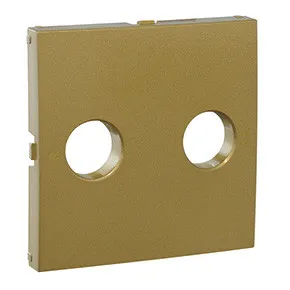 Efapel 90776 TDU Лицевая панель для TV/Радио розеток, золото Efapel 90776 TDU