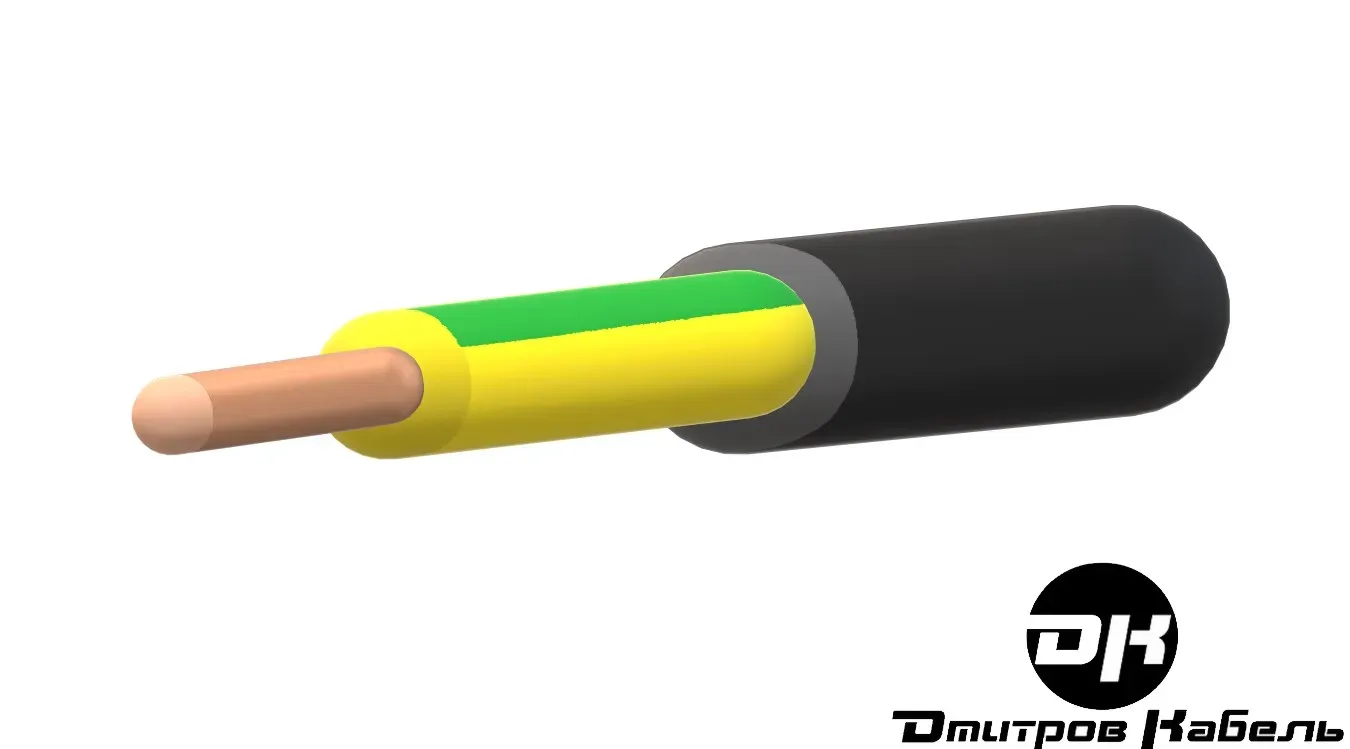 Кабель ППГнг(A)-HF 1х10(Ж/З) Дмитров-Кабель 968886
