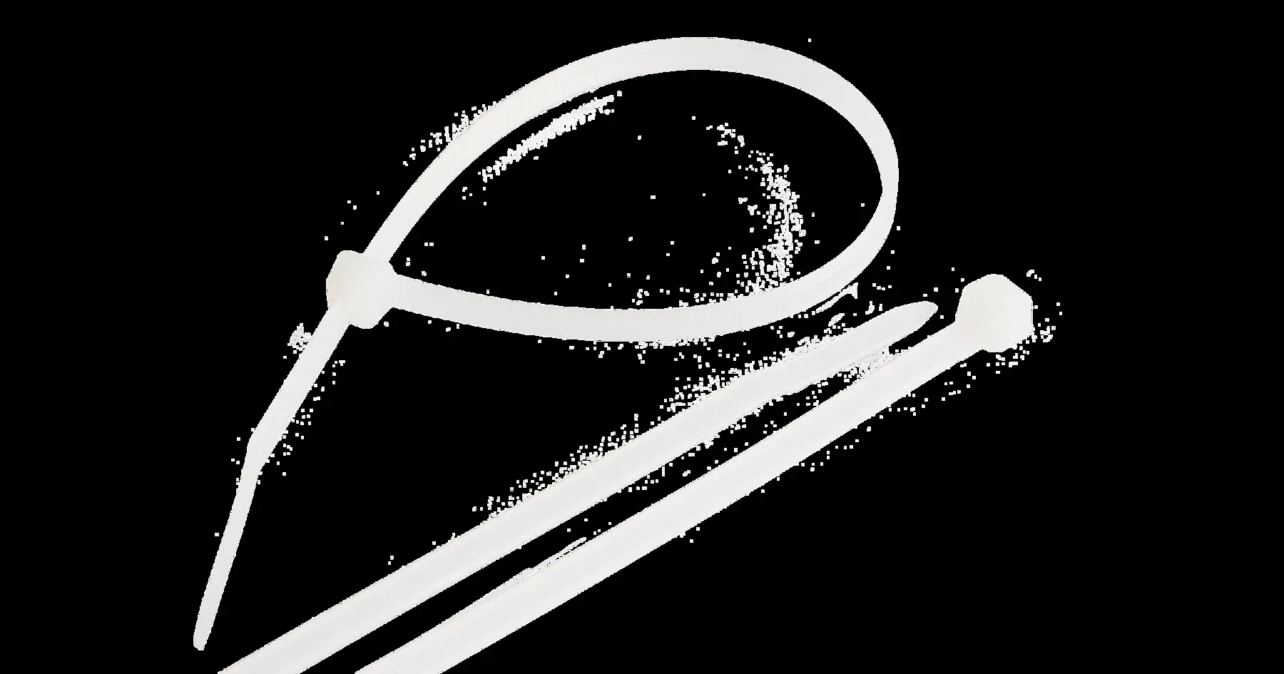 Стяжка нейлоновая неоткрывающаяся, 200х2,5мм, белая, 100шт NIKOMAX NMC-CTN200-25-SL-WT-100