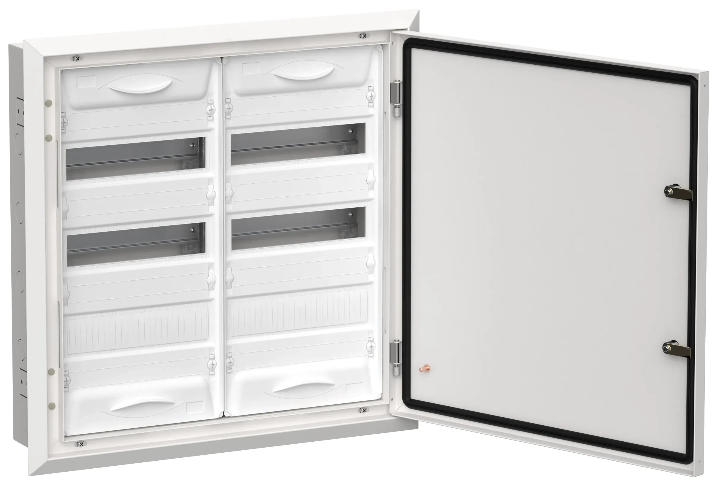Titan 5 корпус металлический щрв-72 (2х36) 630х625х130мм ip31 белый (одна дверь) IEK TI5-50-V-2X036-31