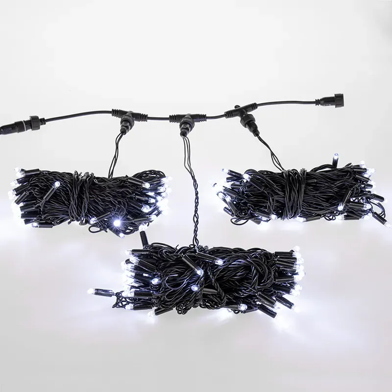 Гирлянда LED ClipLight 24V, 3 нити по 10 м, диоды белые Neon-Night 323-315