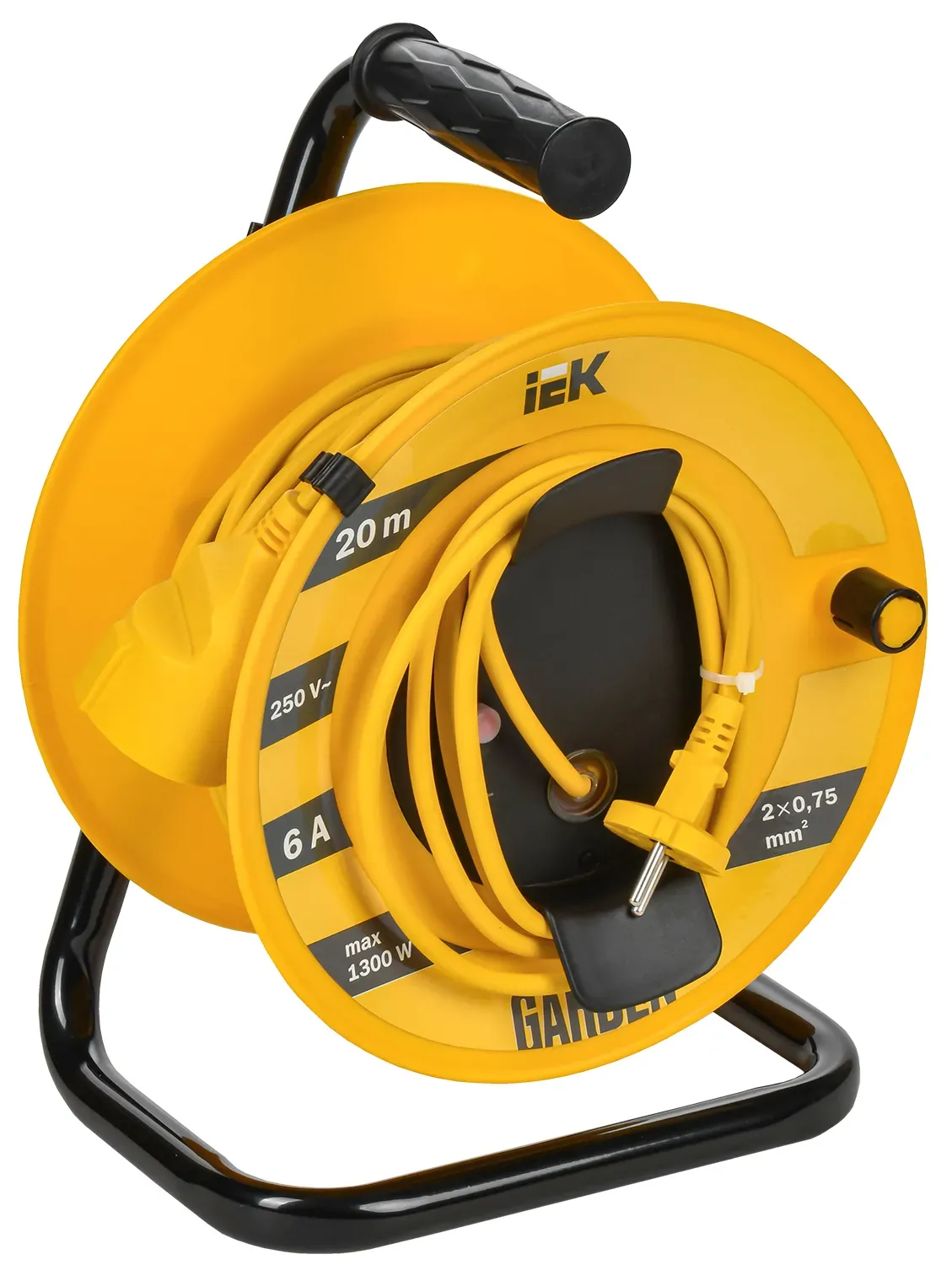 GARDEN Катушка УК20 1 место 2P 2х0,75мм2 20м IEK IEK GD-KP40-06-01-20