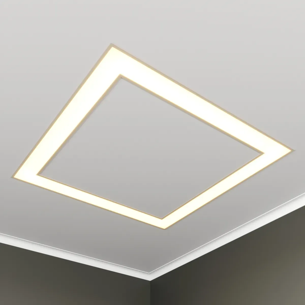 Светильник светодиодный RVE-LBX-HOLE-BOX-830-V (Квадрат с отв. 830х830х100мм S80мм 74Вт встраиваемый 4000K Белый) RVElektro RVE00003100