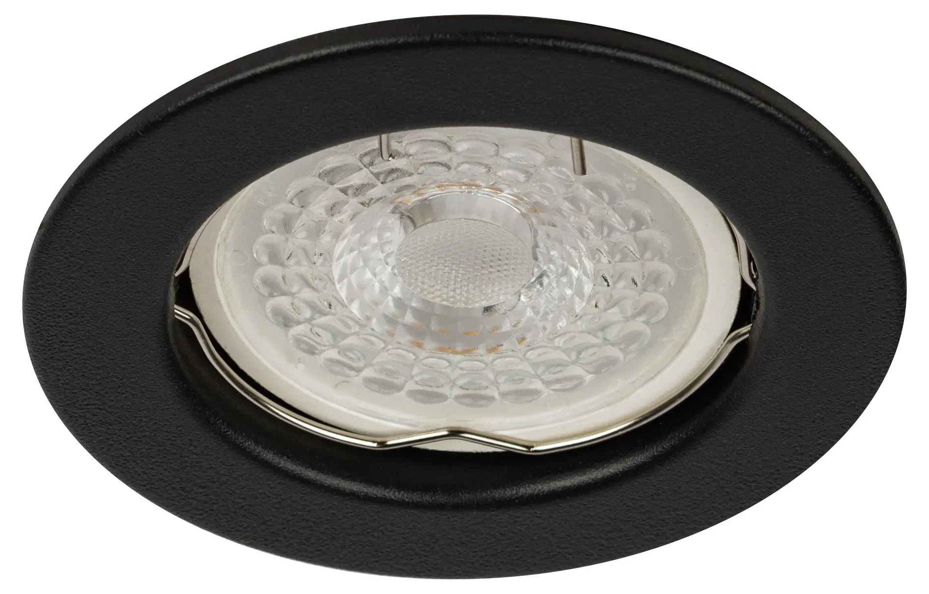 Светильник встраиваемый штампованный  ST1 SBK MR16 GU5.3 черный матовый ЭРА Б0059741