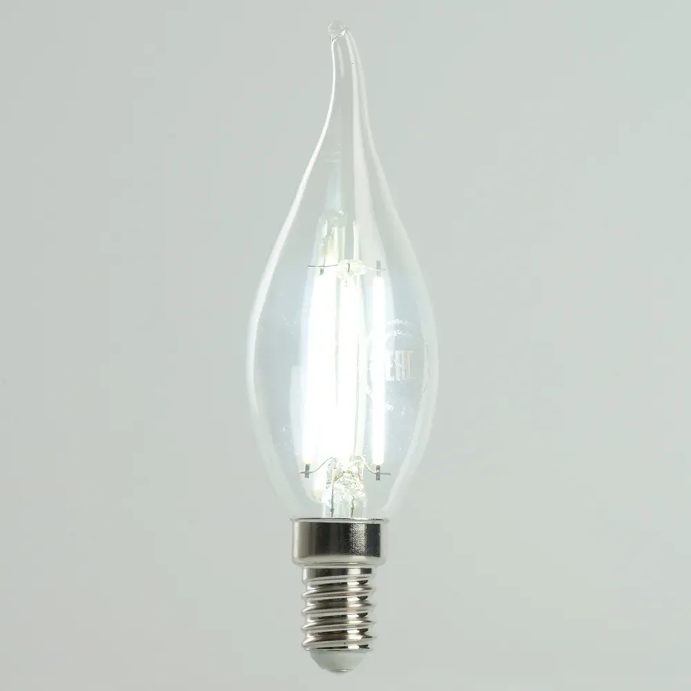 Лампа светодиодная LED 6вт Е14 дневной свеча на ветру FILAMENT Feron.PRO