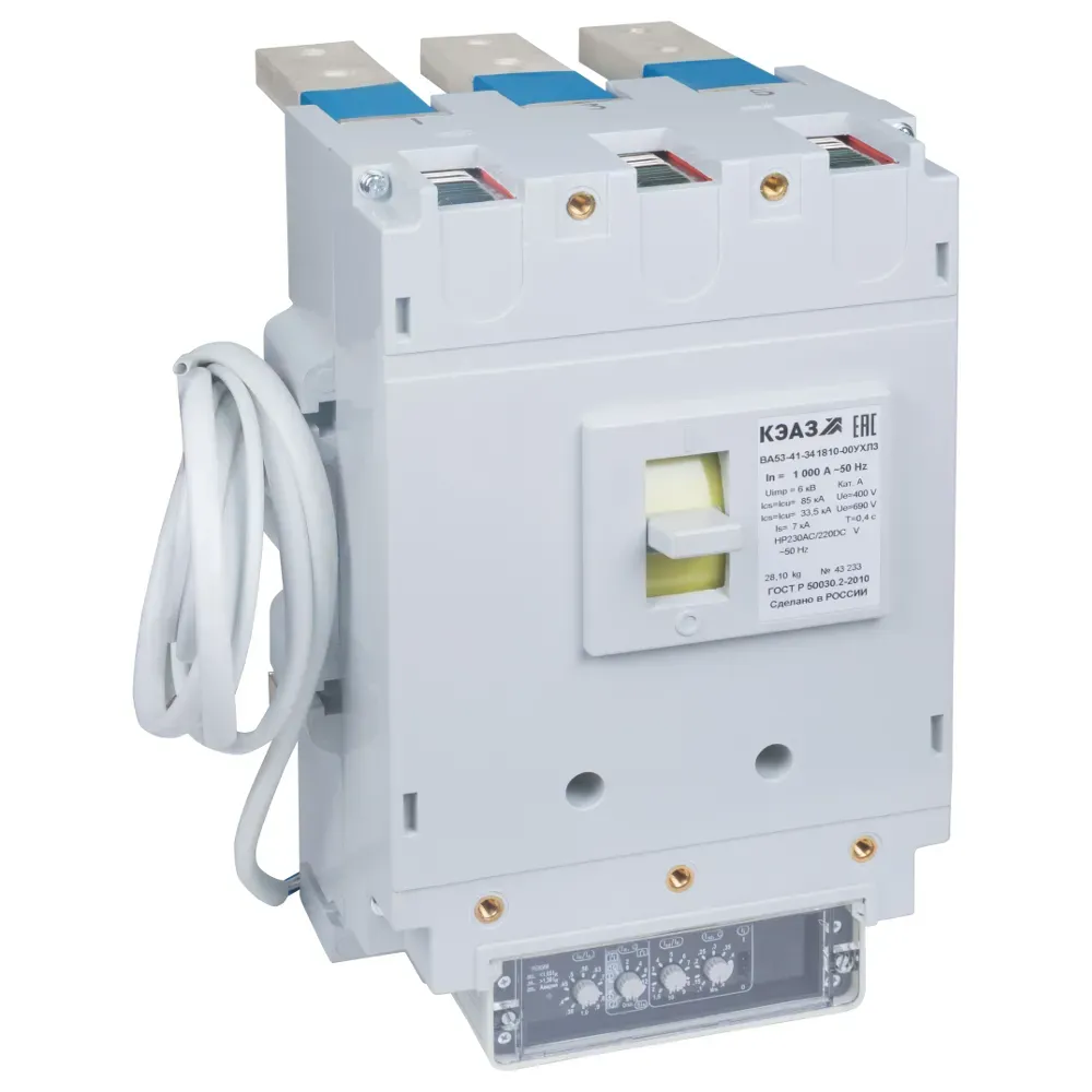 Выключатель автоматический ва55-41-344710-1000а-690ac-нр230ac/220dc-ухл3 заднее присоединение КЭАЗ 220461