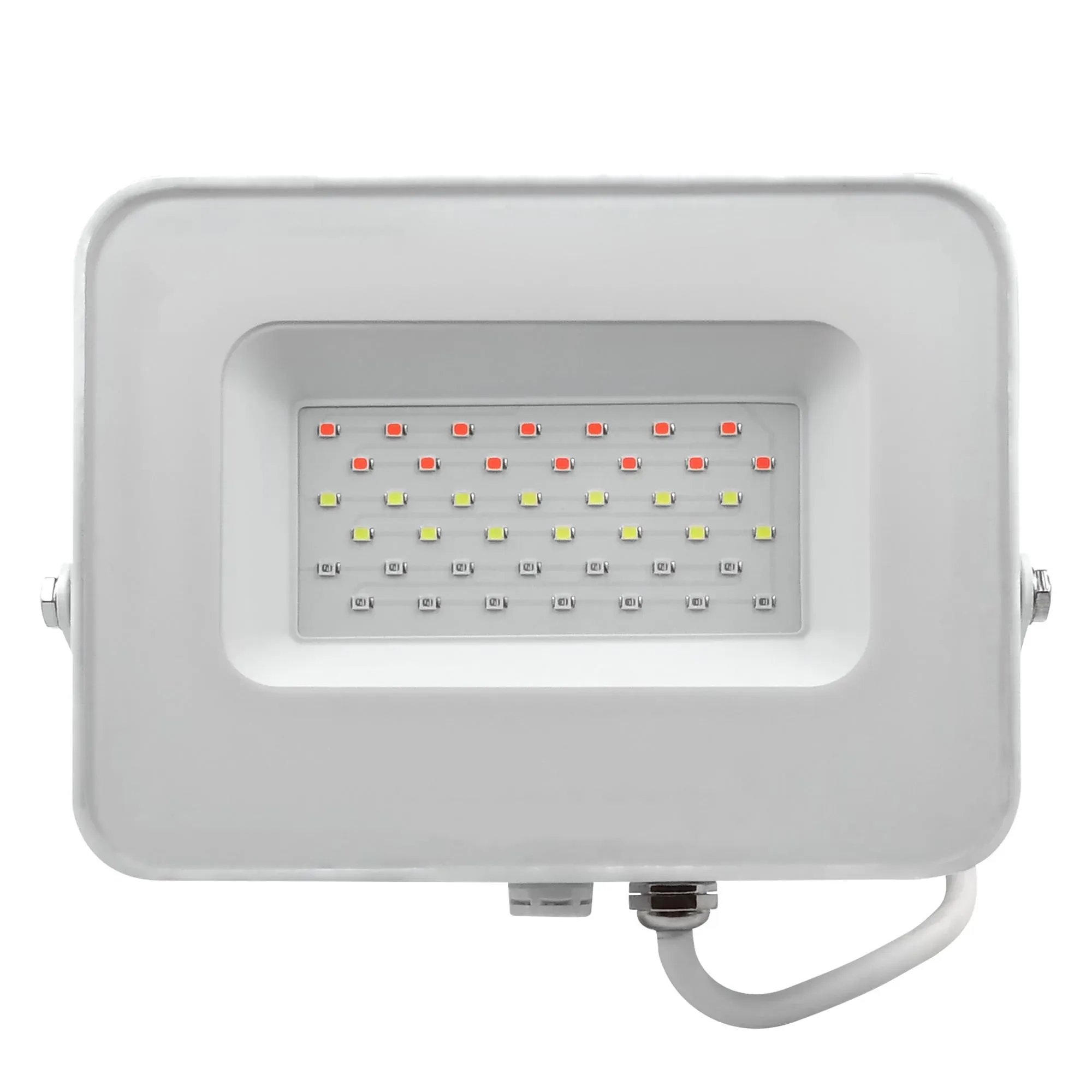 Прожектор светодиодный до-30w rgb ip65 белый корпус JAZZWAY 5012103