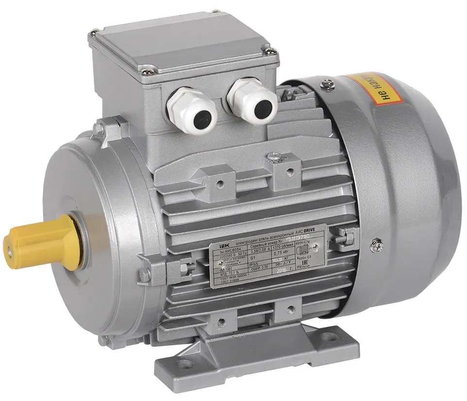 Электродвигатель трехфазный АИС 90S2 380В 1,5кВт 3000об/мин 1081 DRIVE ONI (IEK) AIS090-S2-001-5-3010
