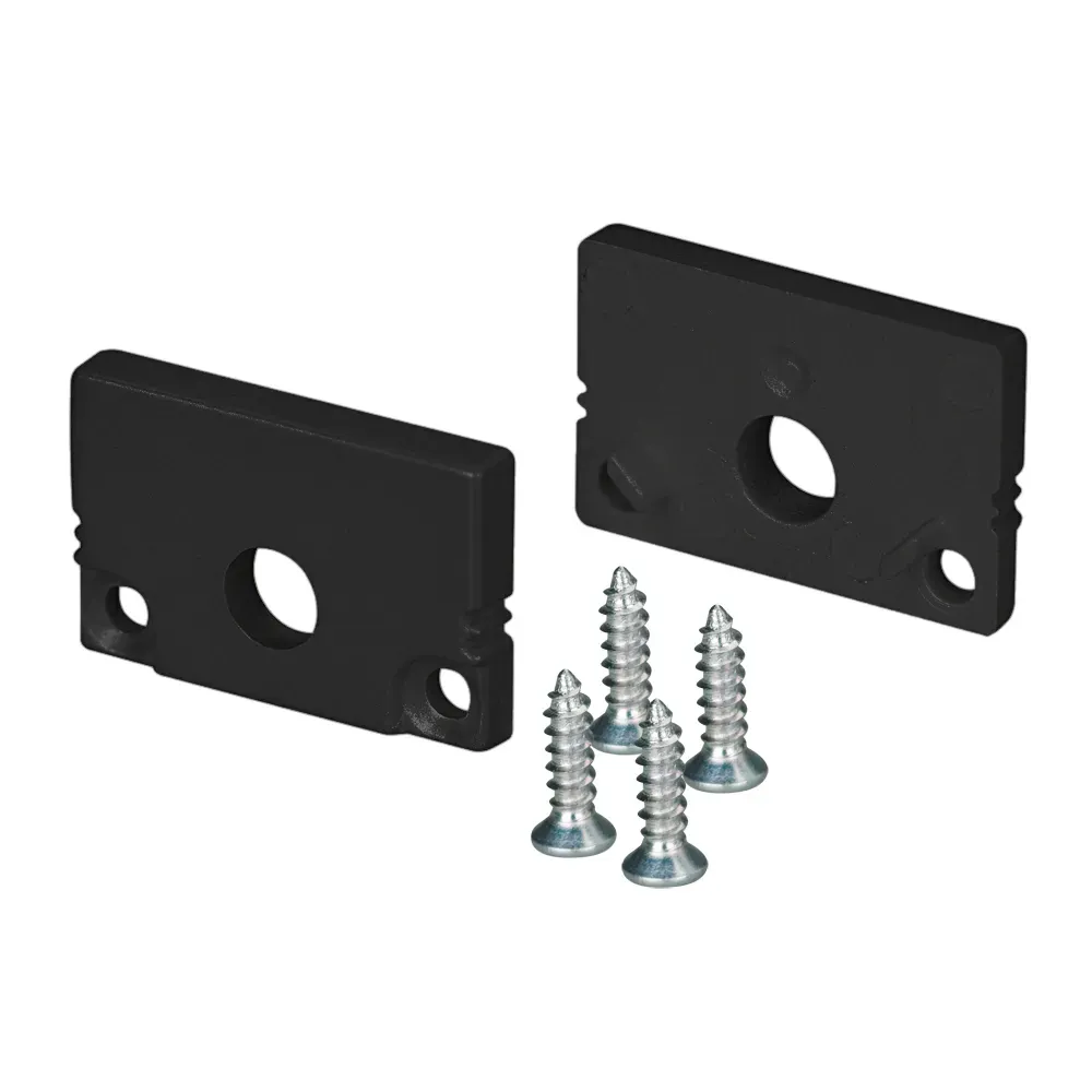 Заглушка SL-SLIM20-H13 BLACK с отверстием (пластик) Arlight 037513