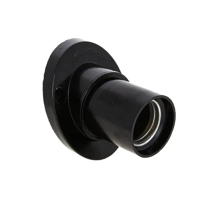 Патрон карболитовый настенный Е27 черный наклонный PROxima EKF LHC-E27-wi-s