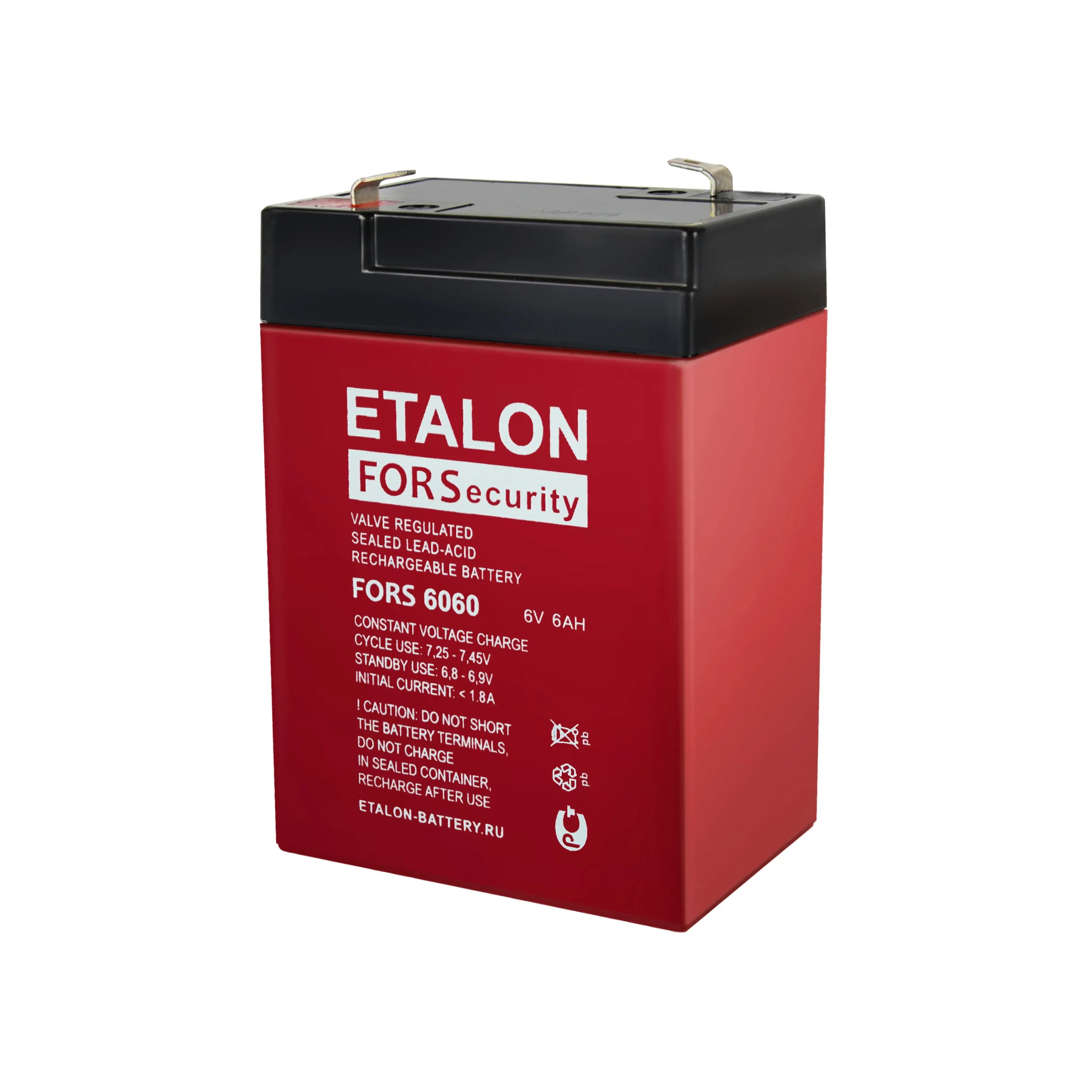 Аккумулятор FORS 6В 6Ач Etalon battery 200-6/006s