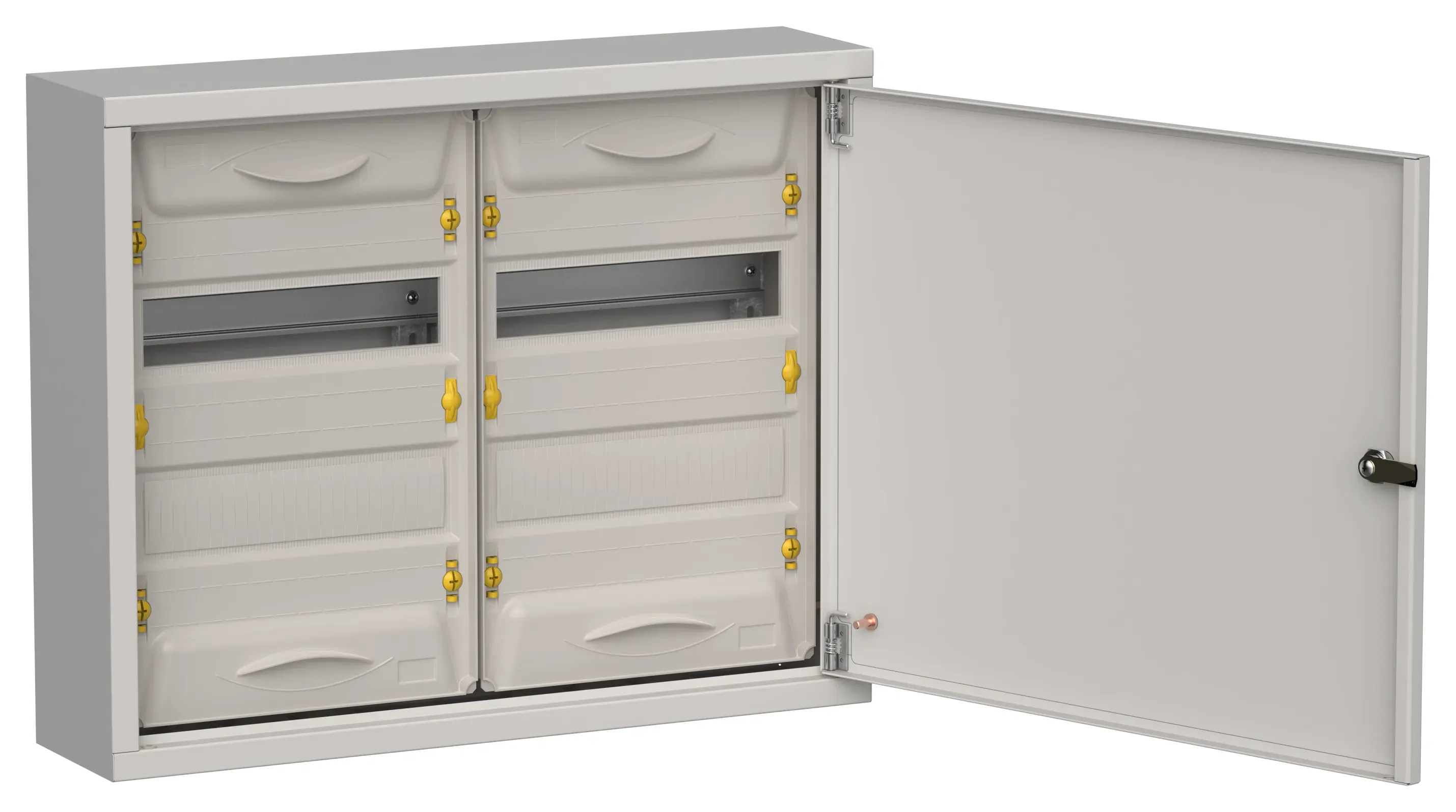 Titan 5 корпус металлический щрн-48 (2х24) 460х570х140мм ip31 серый (одна дверь) iek IEK TI5-50-N-2X024-31-7035