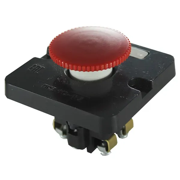 Пост управления ПКЕ 112-1 У3, 10А, 660В, 1 элемент, красный гриб, в нишу, IP40 Электротехник ET519050