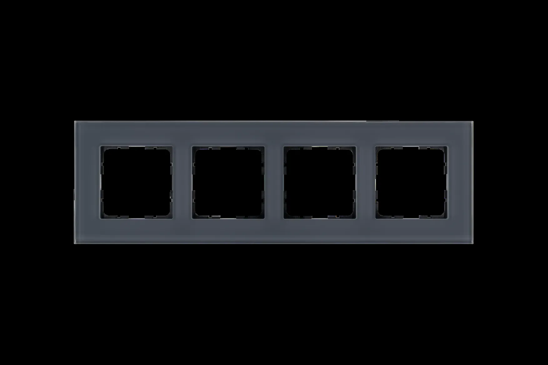 Рамка 4-постовая, стекло цвет Маренго Jasmart G1004GC