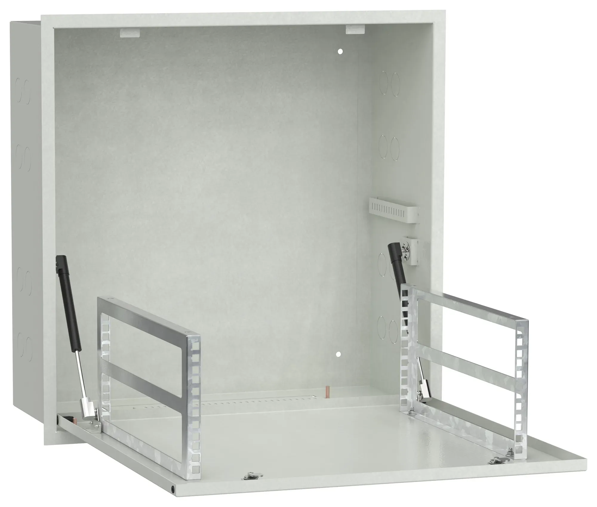 Шкаф linea r встраиваемый потолочный 4u 600х600мм дверь металлическая серый ITK LR35-4U66-MF