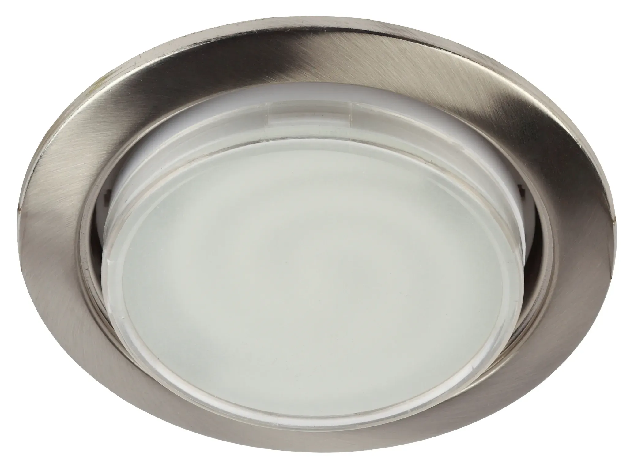 Светильник встраиваемый KL35 SN-10 под лампу Gx53 220V 13W сатин никель (упаковка 10 шт) (10/100/2100) ЭРА Б0033035