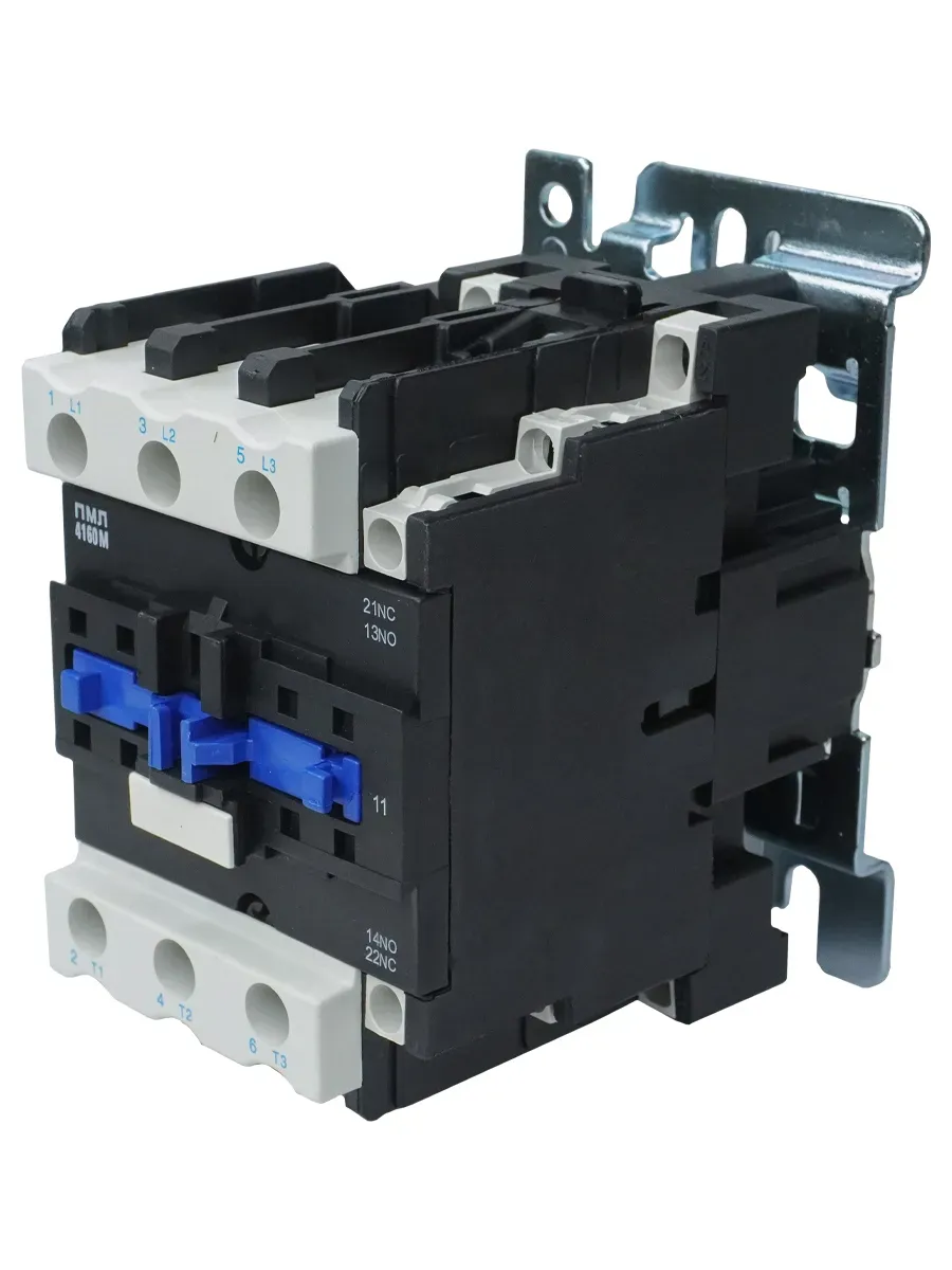 Пускатель электромагнитный ПМЛ-4160М УХЛ4 Б, 220В/50Гц, 1р+1з, 63А, нереверсивный, без реле, IP20 Электротехник ET509650