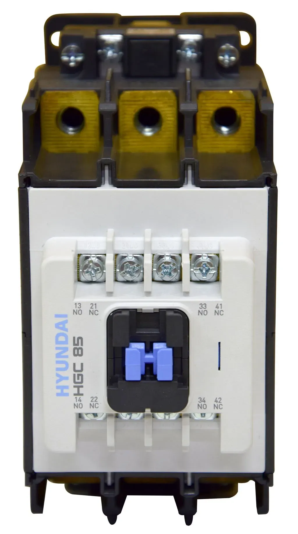 Магнитный контактор HGC85 22NS X220 85A 45 кВт при АС3 (380-440В) кат. 220В АC 2НО+2НЗ Элком 13.01.01.000579