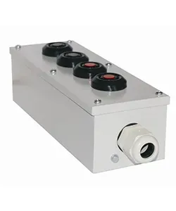 Пост кнопочный ПКУ-15-21.141-54У2 1хСКЛ11 зеленая 220В + 1хКЕ081/2 (1з+1р) черная Электротехник ET512133