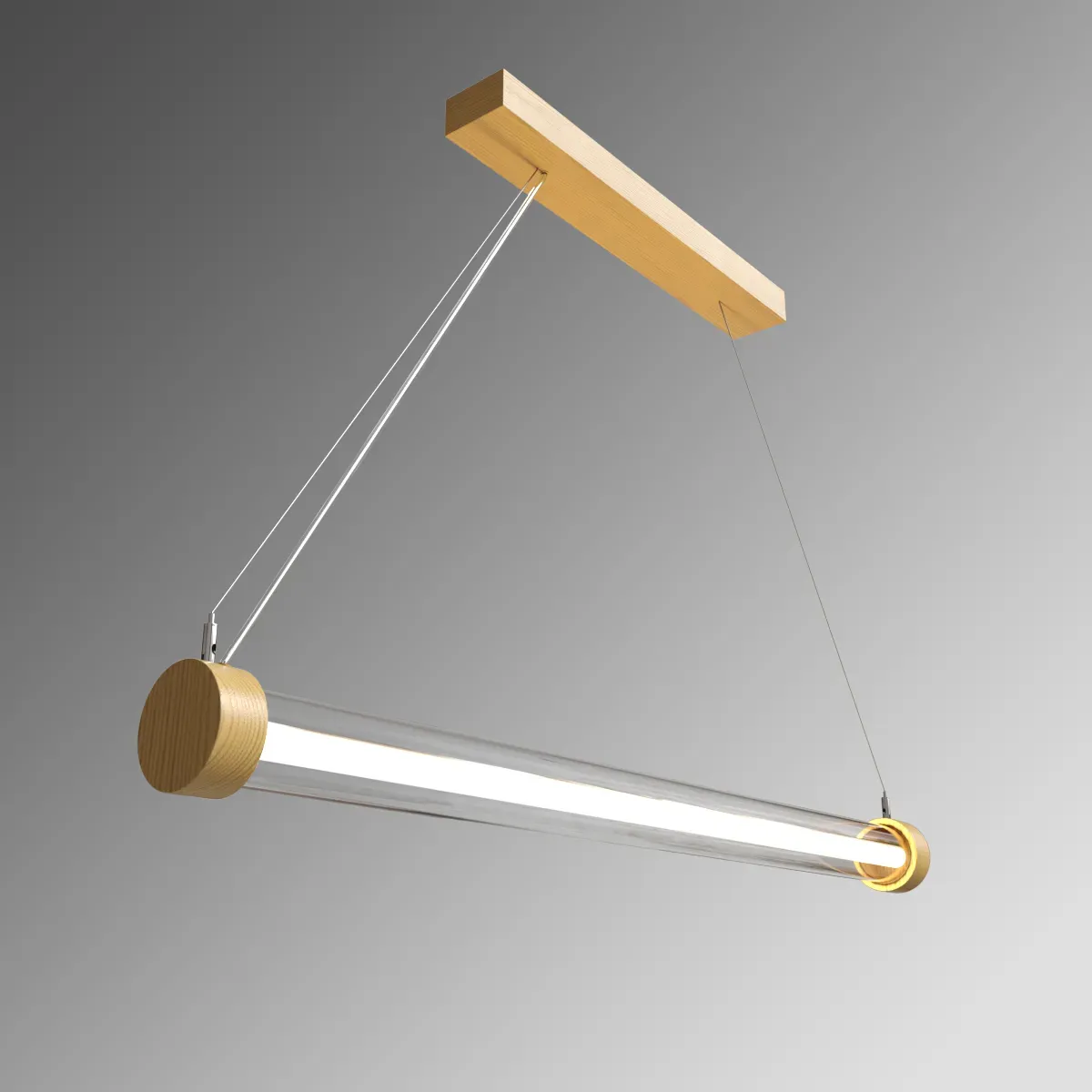 Светодиодный светильник RVE-PLSD64-AURUM-500-P (Труба 500xD64мм 12Вт Подвесной 4000K дерево) RVElektro RVE00003310