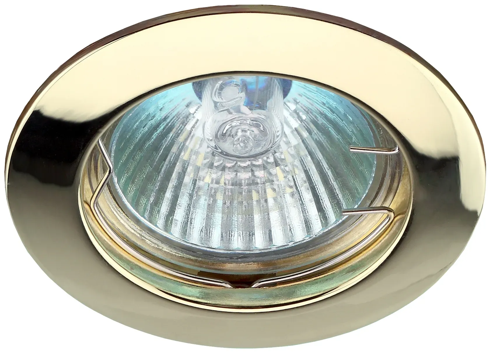 Светильник встраиваемый литой MR16 KL1 GD 12V, 50W золото (100/2100) ЭРА C0043655