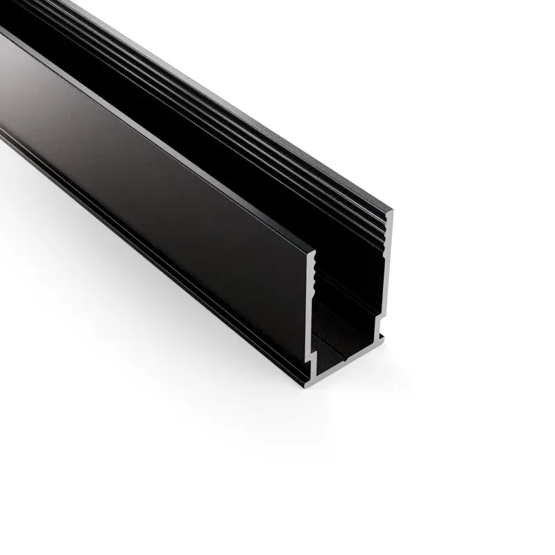 Профиль алюминиевый анодированный для гибкого неона 8х16мм 2м черный Neon-Night 134-083