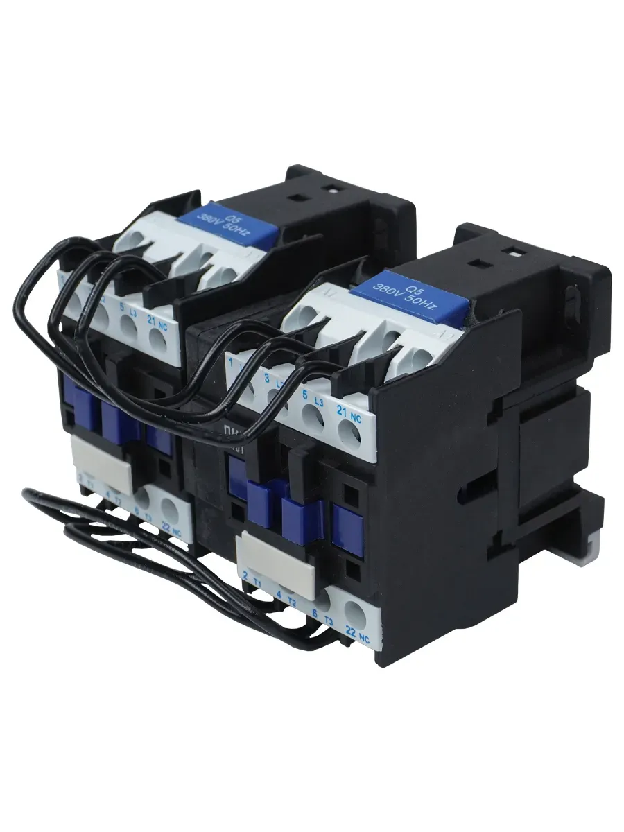 Пускатель электромагнитный ПМЛ-1501 УХЛ4 Б, 380В/50Гц, 2р, 10А, реверсивный, без реле, IP00 Электротехник ET515395