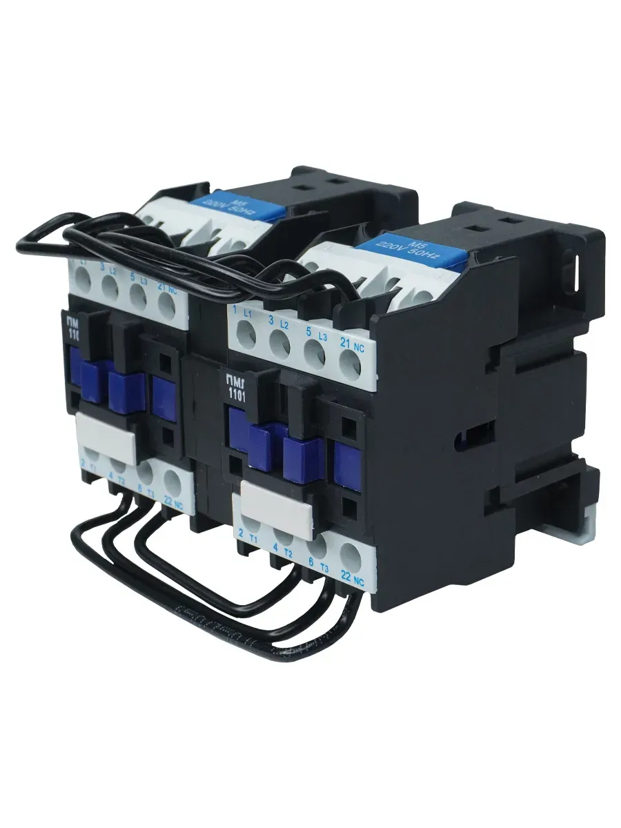ПМЛ-1501 УХЛ4 Б, 220В/50Гц, 2р, 10А, реверсивный, без реле, IP00, пускатель электромагнитный  (ЭТ) Электротехник ET515394