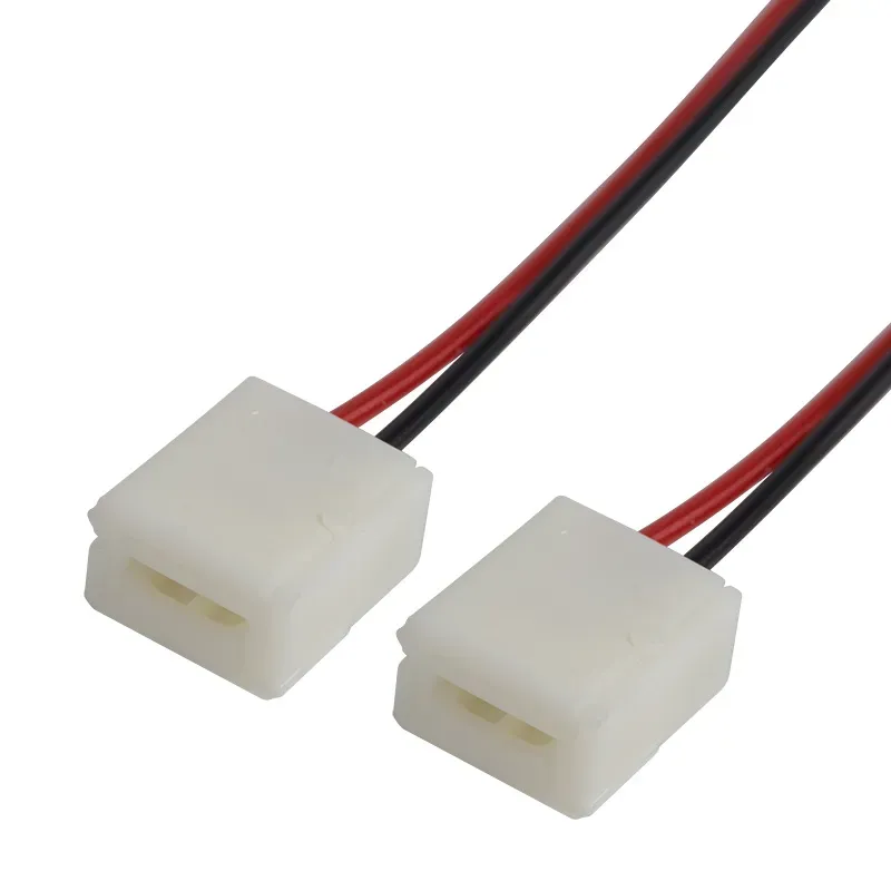 Коннектор соединительный (2 разъема) для одноцветных светодиодных лент с влагозащитой шириной 8 мм, длина 15 см LAMPER REXANT 144-023