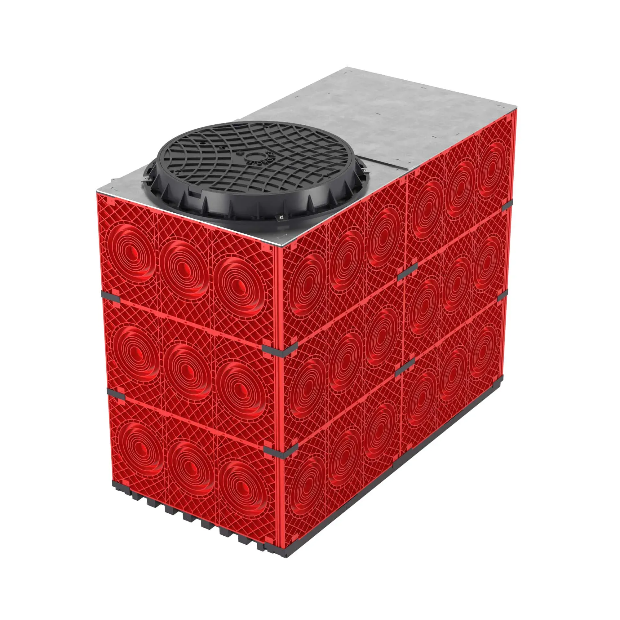 Колодец пластиковый для кабельной канализации с пластиковым люком, 1500х750х1125 ДКС 281500