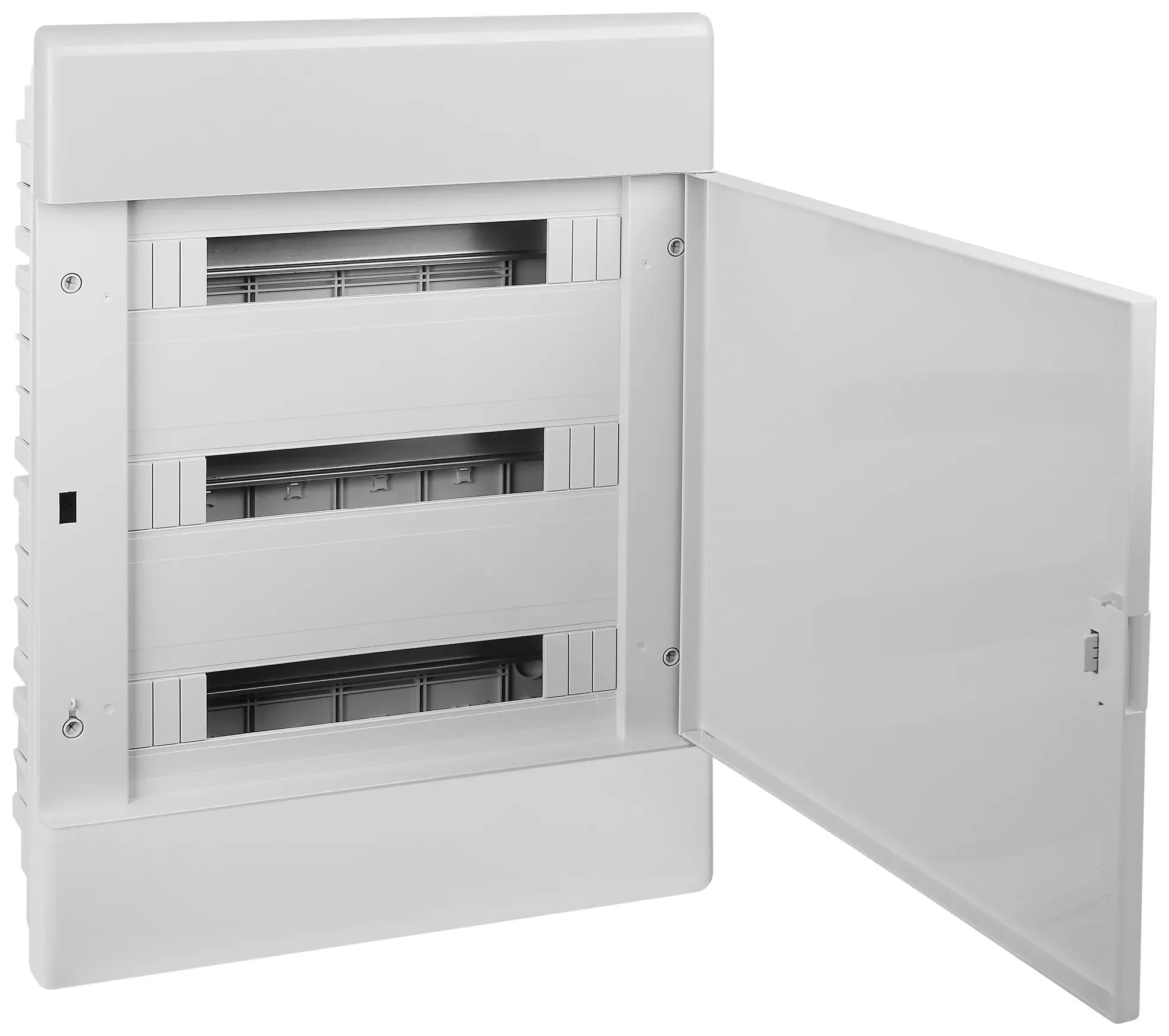 Щиток для скрытой проводки на 54 модуля с дверцей 645х464х116 мм (серый с непрозрачной дверцей) RUVINIL 68154С