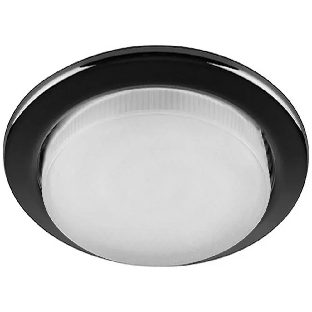 Светильник ДВО-15w GX53 без лампы черный хром FERON 28947