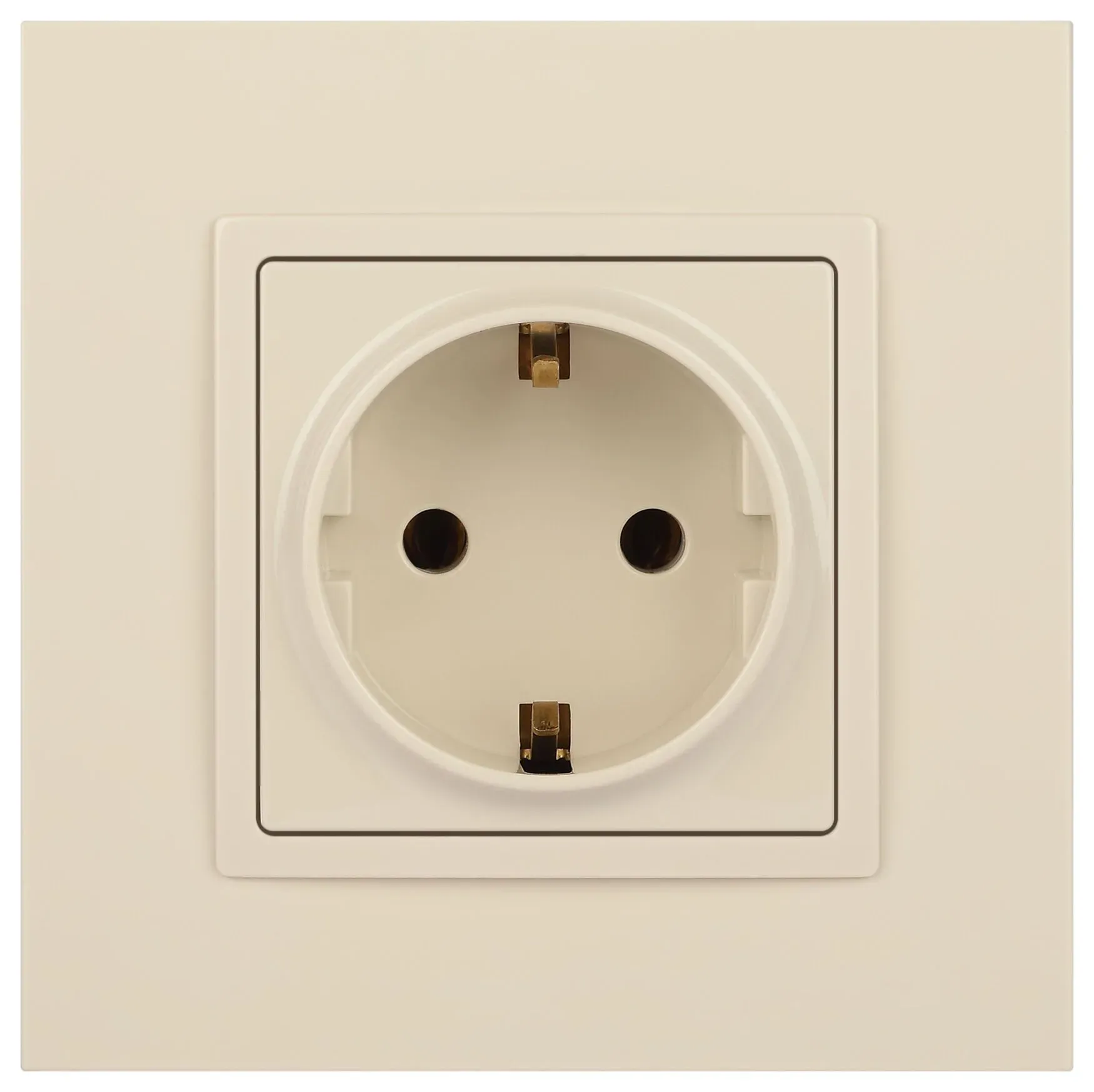 Розетка 2P+E Schuko, 16А-250В, Эра Elegance, сл.кость, 14-2101-02 б0034265