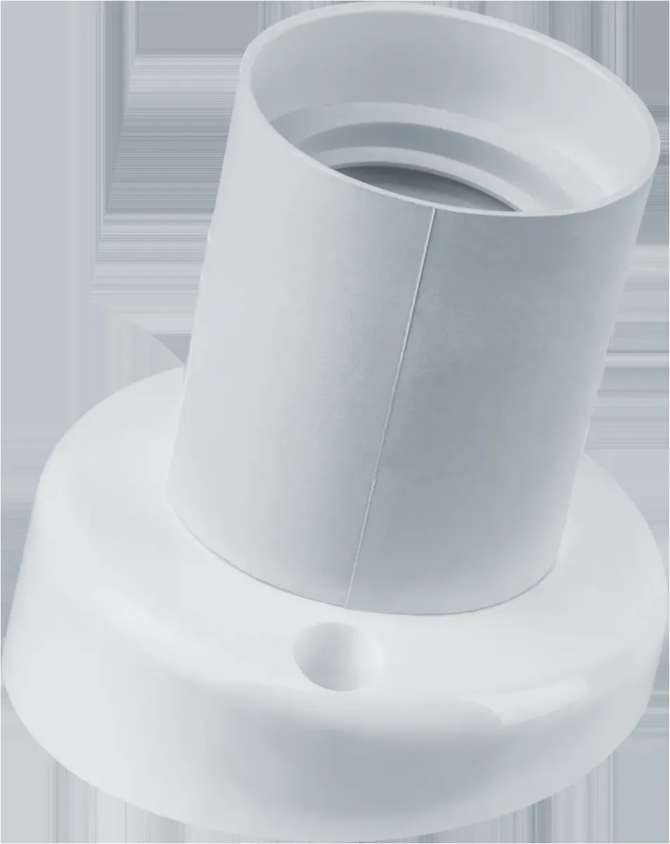 Патрон настенный наклонный Е27 пластиковый белый Navigator Group 21442