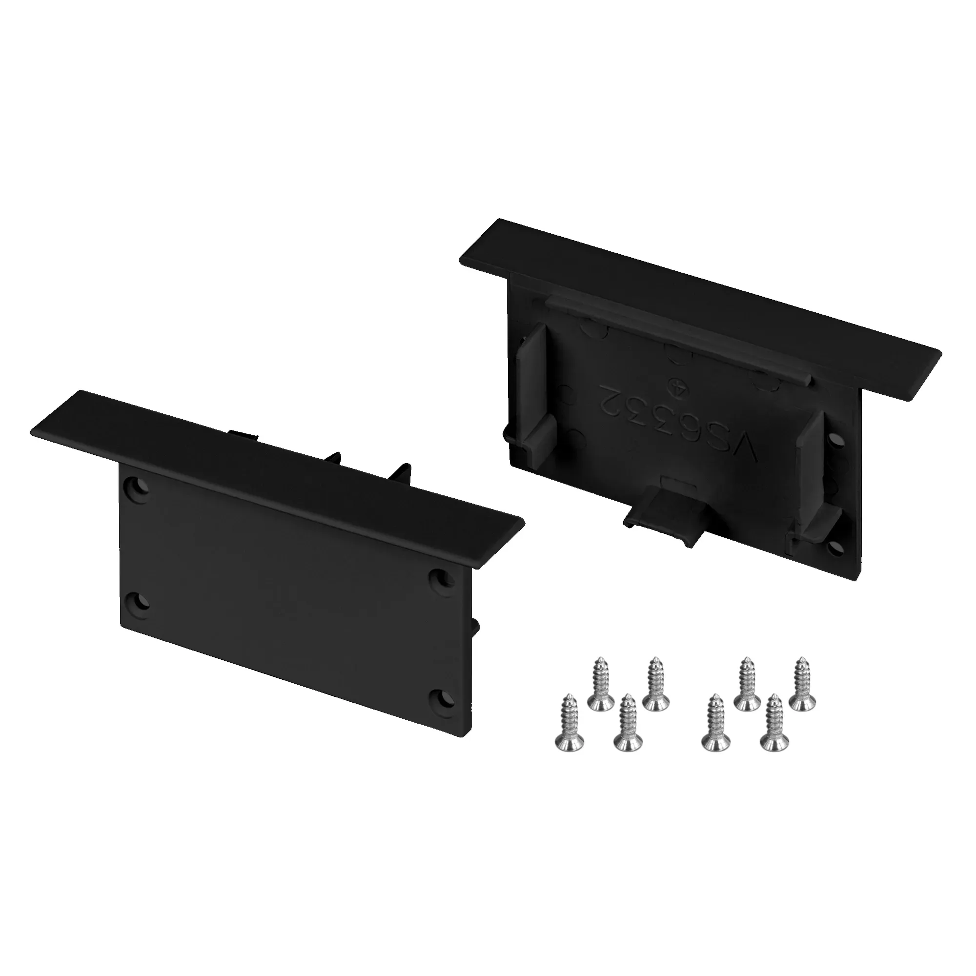 Заглушка SL-LINIA62-FS BLACK (пластик) Arlight 038877