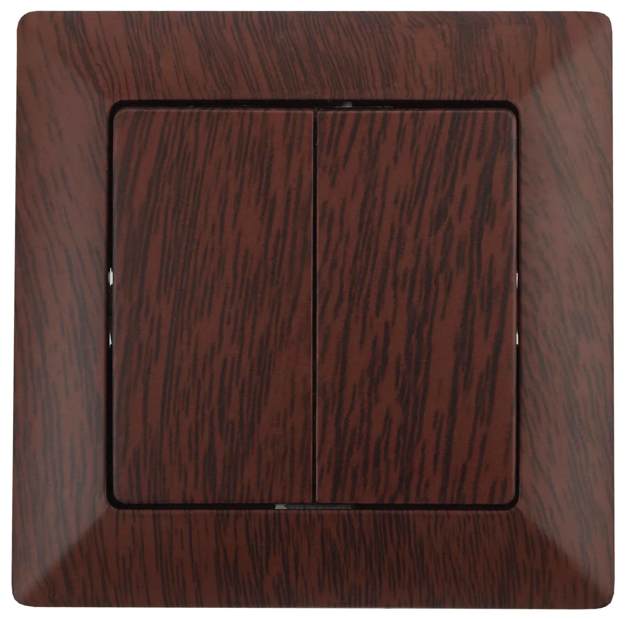 Выключатель Intro Solo 4-104-10 двухклавишный 10А-250В, IP20, СУ, венге ЭРА Б0053591