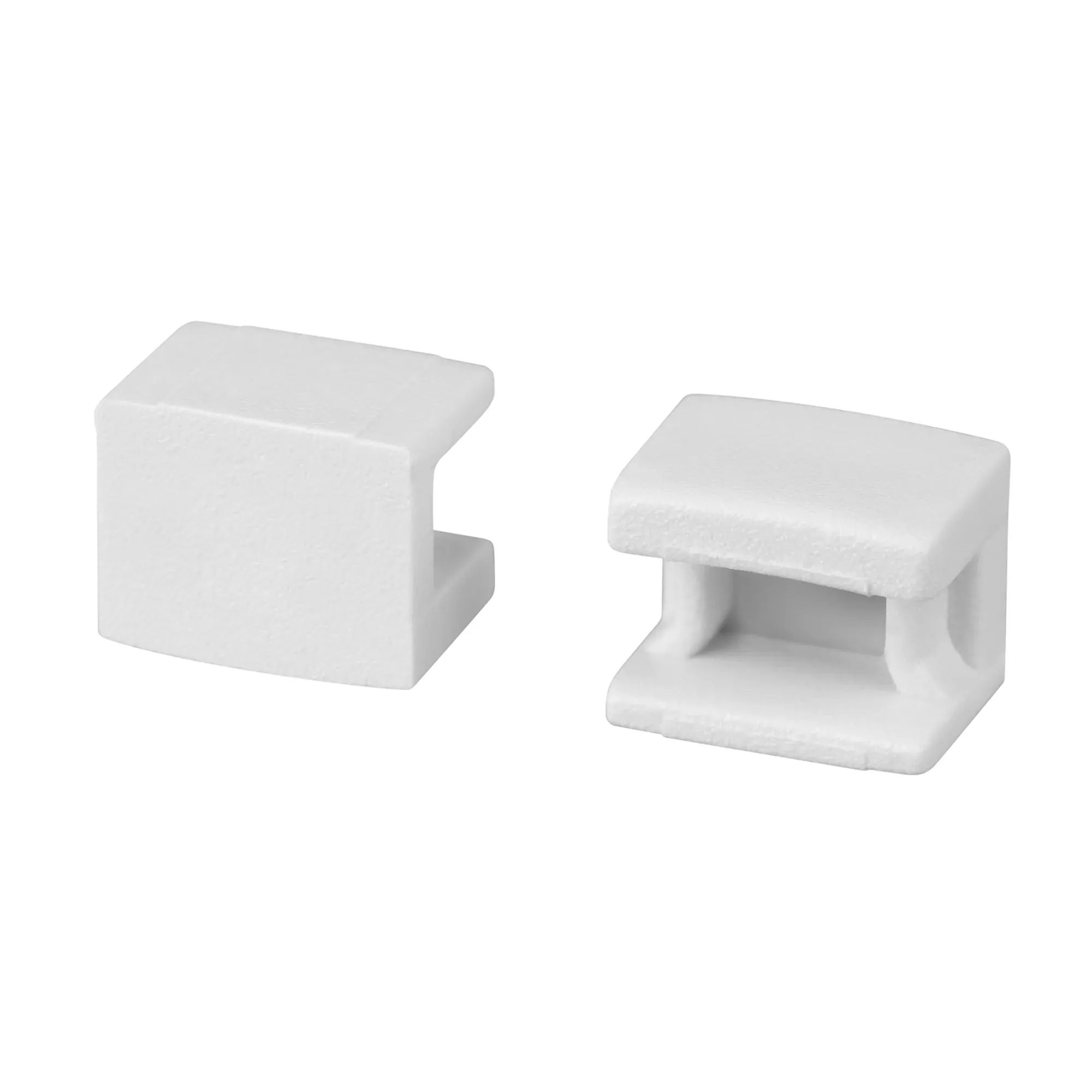 Заглушка PLINTUS-FANTOM-BENT WHITE глухая (Arlight, Пластик) Arlight 043664