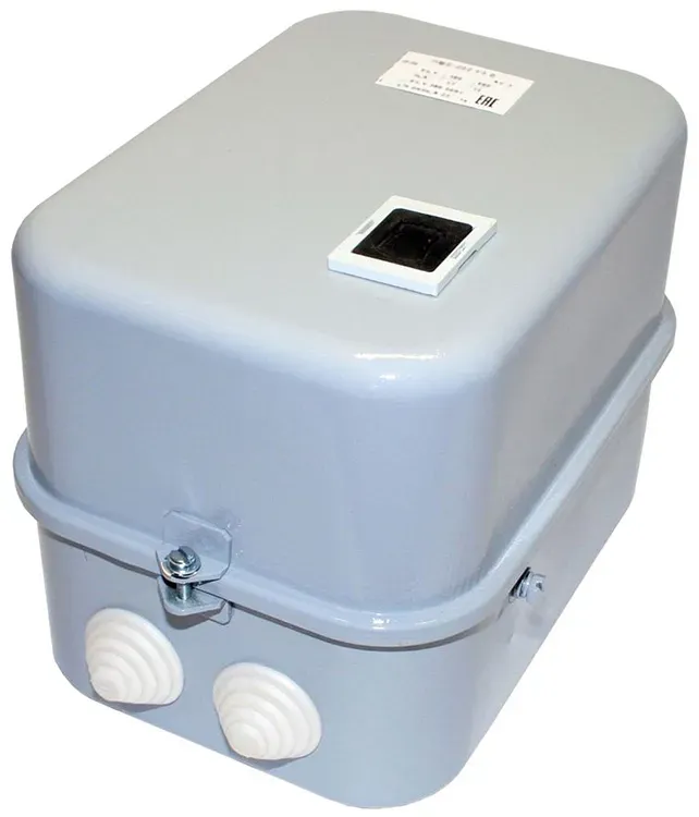 Пускатель электромагнитный ПМЕ-222 У3 В, 220В/50Гц, 2з+2р, 25А, нереверсивный, с реле РТТ-141 21,3-25,0А, в корпусе IP30, с кнопкой R Электротехник ET000137