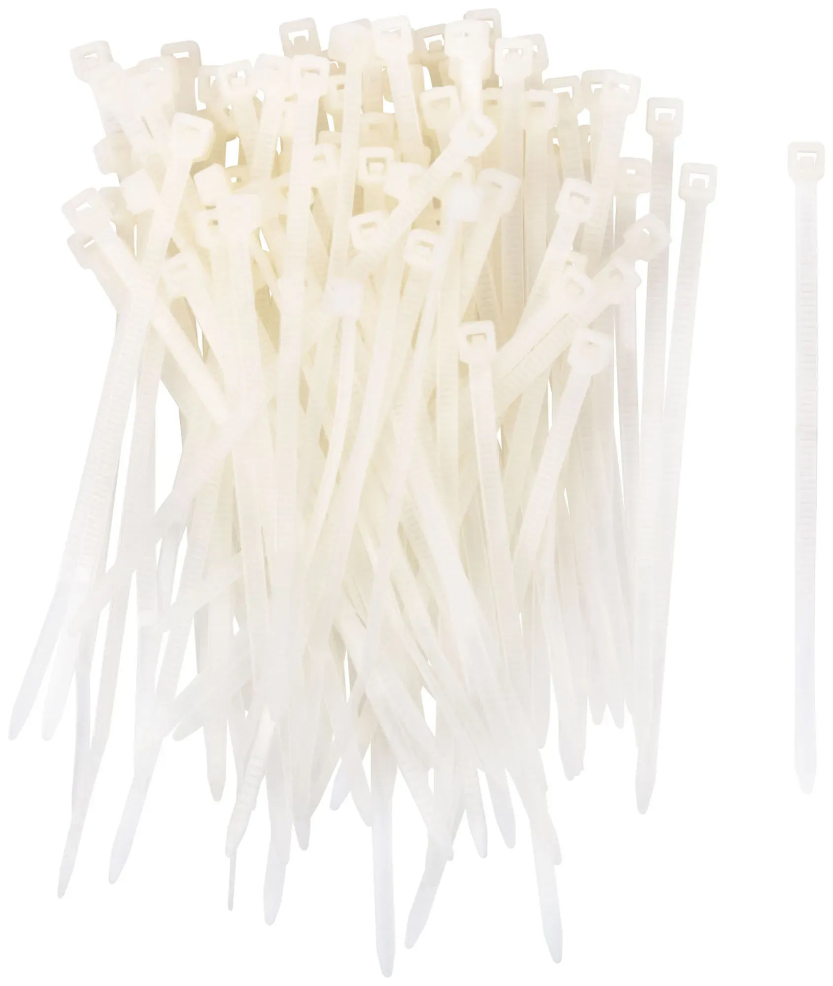 Хомуты нейлоновые, белые для проводов, 100 шт., 80 мм FIT 60408