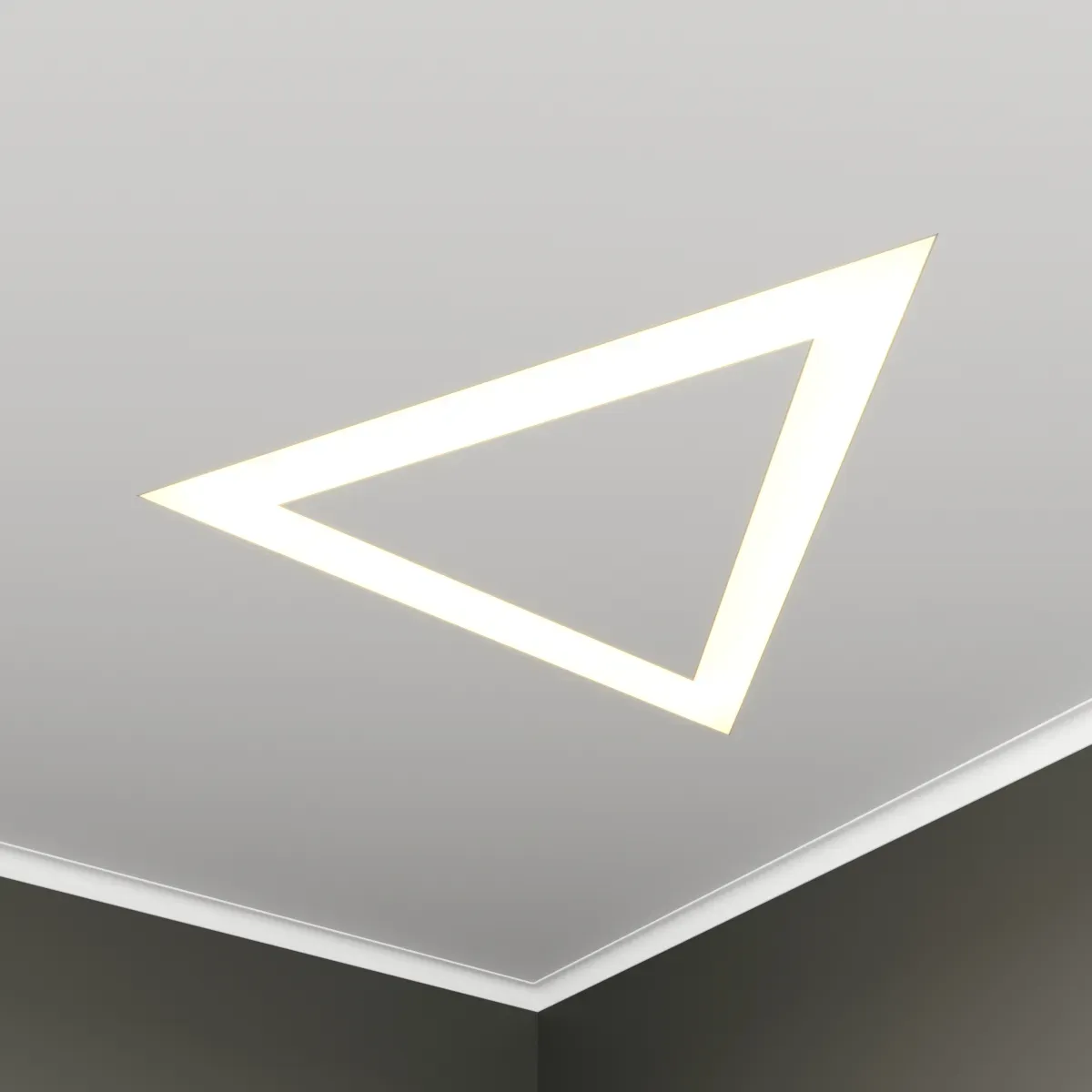 Светильник светодиодный RVE-LBX-HOLE-TRIO-530-V (Треугольник с отв. 530х463х100мм S80мм 30Вт встраиваемый 4000K Белый) RVElektro RVE00003030