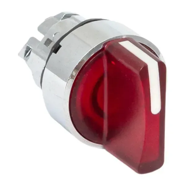 Механизм переключателя исполнительный ХB4 красный на 2 положения с фиксацией с подсветкой с короткой ручкой PROxima EKF XB4BD2FL-R