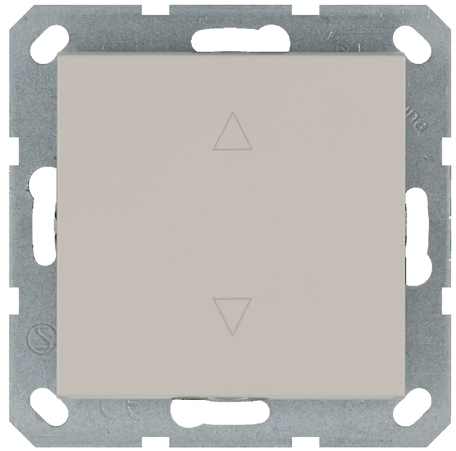 Выключатель одноклавишный для штор 10A 250V~ с накладкой, цвет Тауп Jasmart G3018T